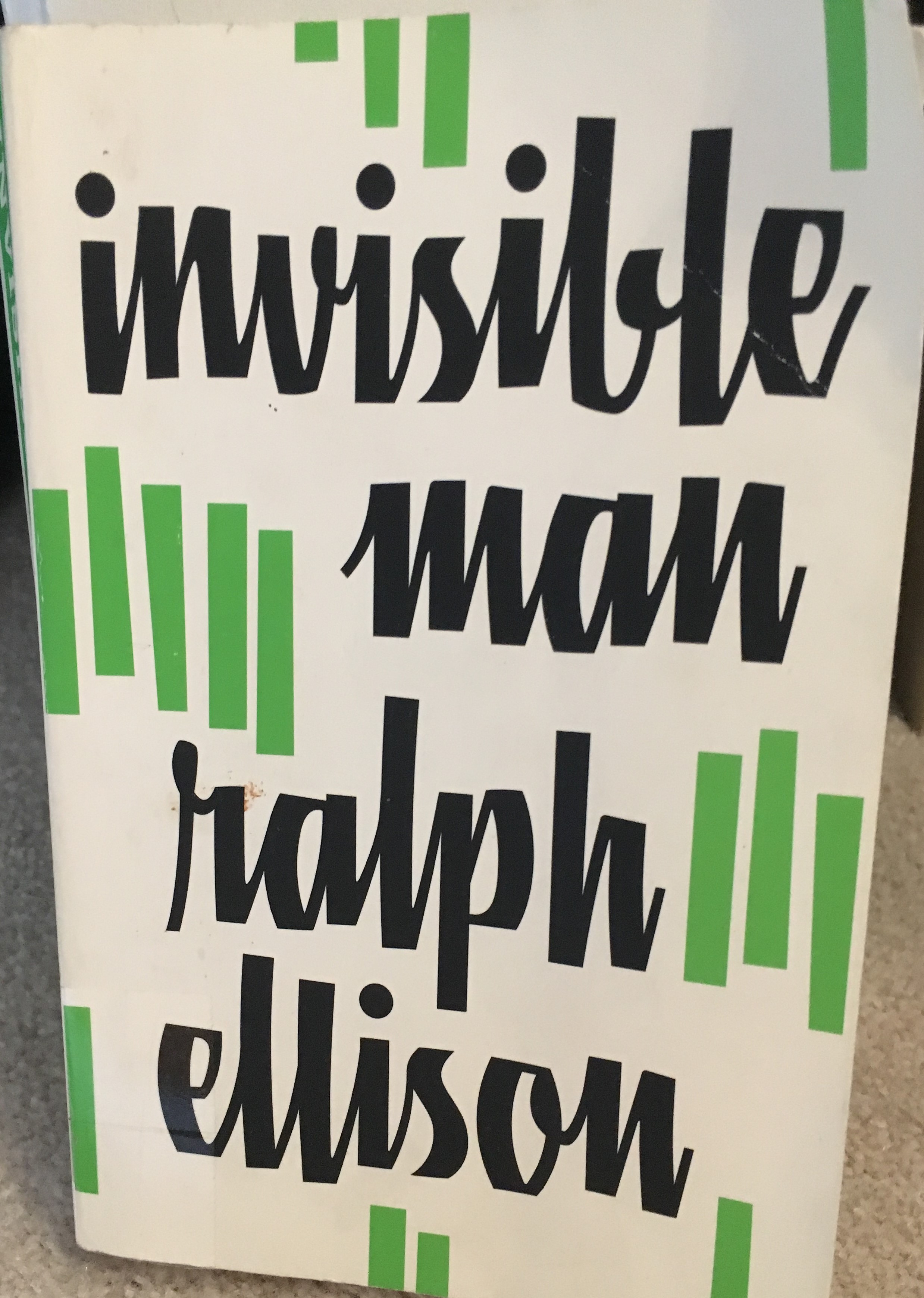 Front Cover, 1995 version of Ralph Ellison's Invisible Man